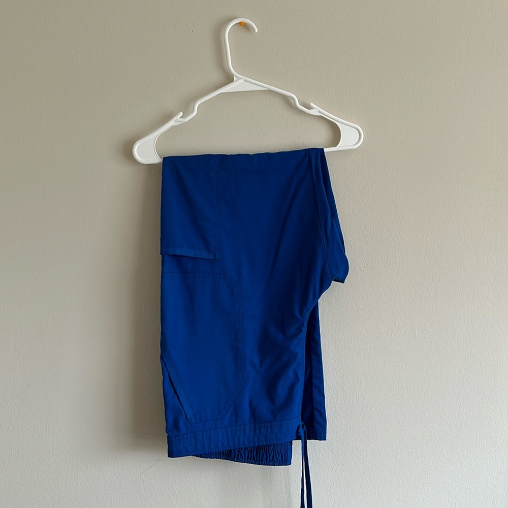 Cherokee Royal Blue Women’s Drawstring Flare Scrub Pants